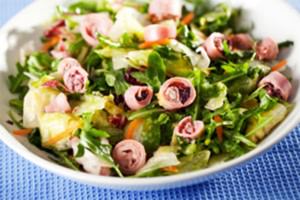Cancer fighting squid salad