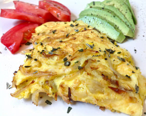 Easy onion frittata