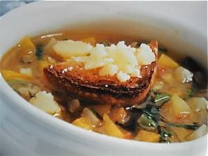 Parmesan flavored vegetable soup